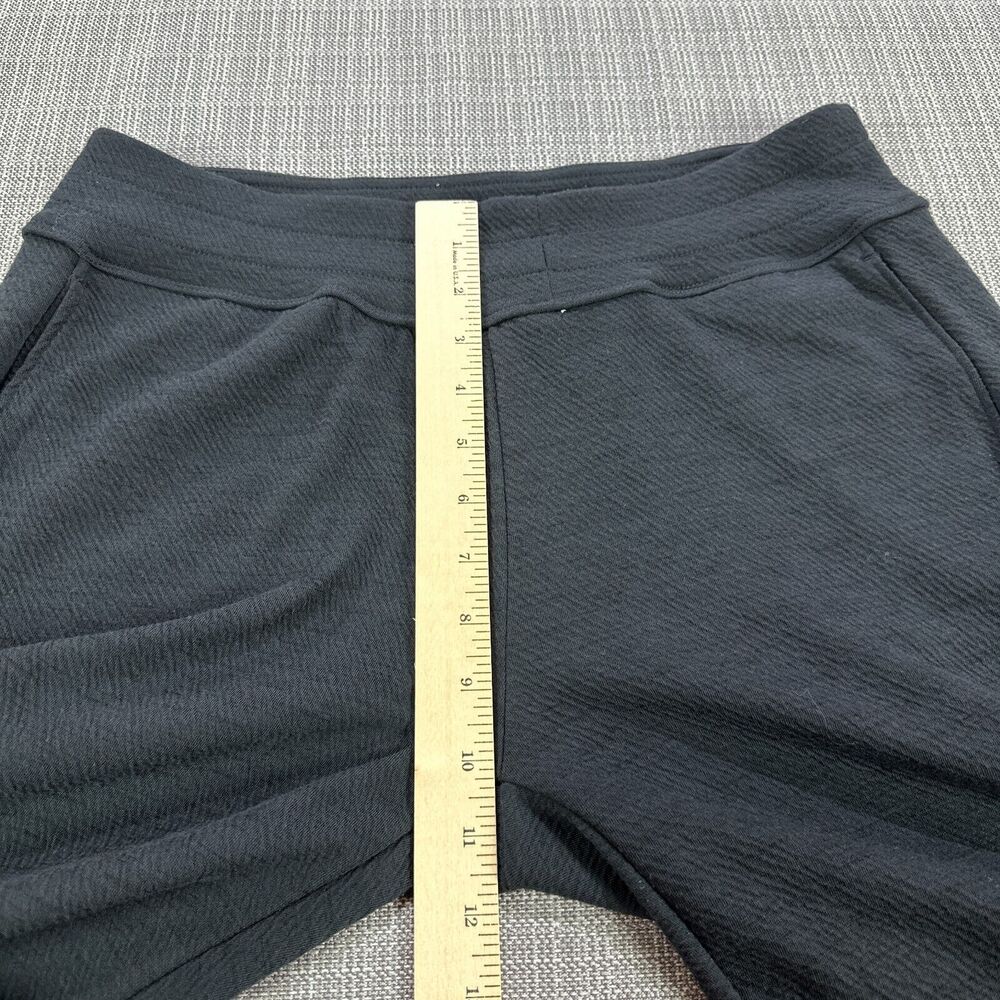 Prana Joggers Womens Large‎ Pull On Pants Black Textured Comfort Outdoors Lounge - Picture 6 of 11